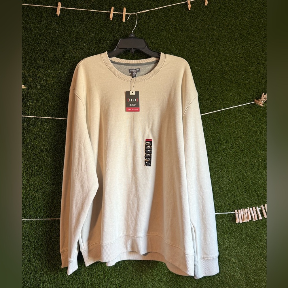 Men’s XXL Van Heusen Flex Fleece Classic Fit Crewneck Sweater